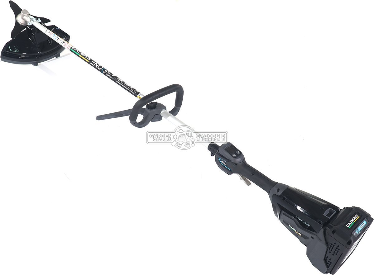 Мотокоса аккумуляторная Caiman ENO BCLi с АКБ B6040 и ЗУ C6025 (RUS, BL 60В, Standart Connect, D-рукоятка, нож 3T + леска 2,4 мм, 4,6 кг.)
