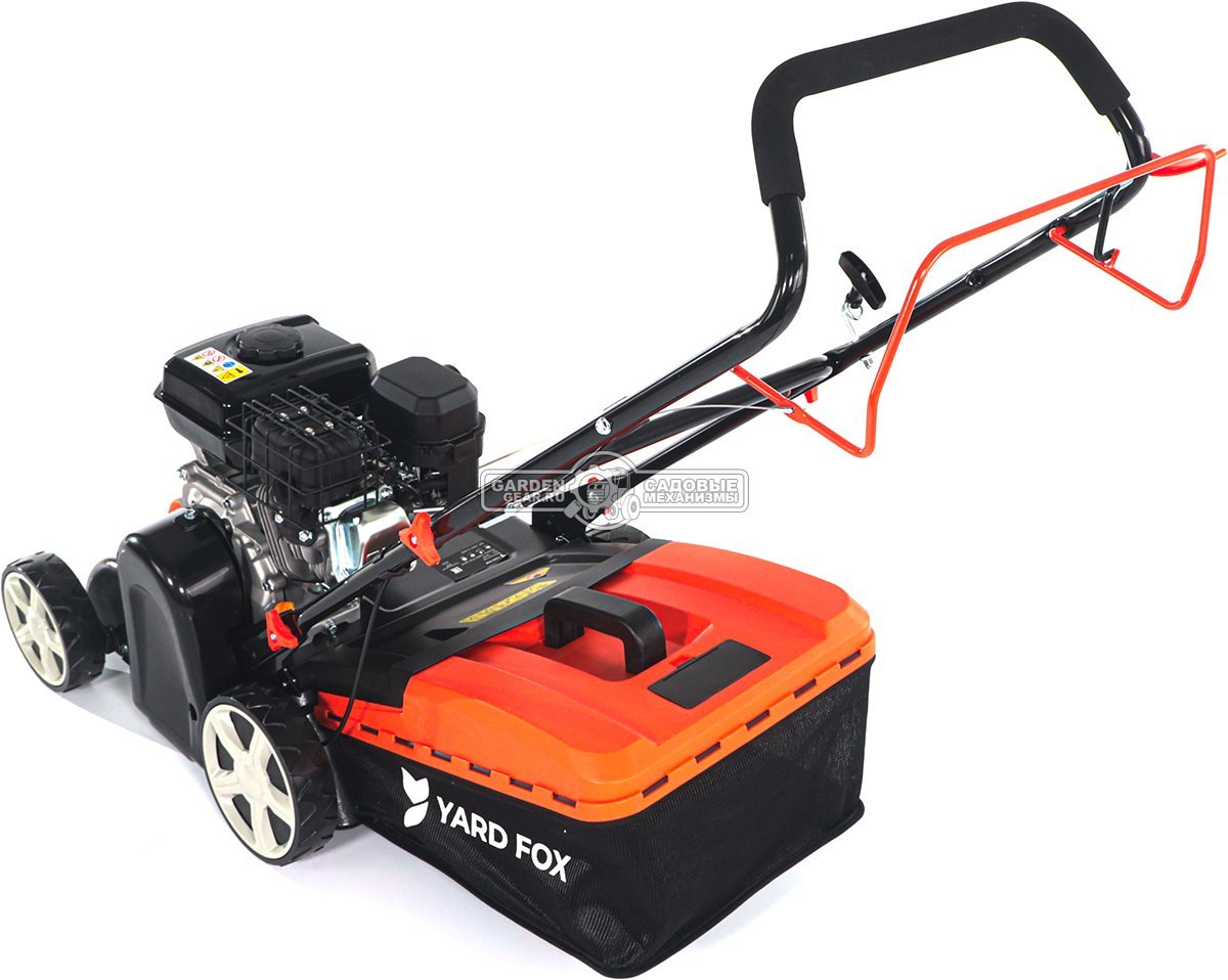 Вертикуттер - аэратор бензиновый Yard Fox 38VP (PRC, 38 см, 196 см3, ножи + пружины, 45 л, 32 кг)