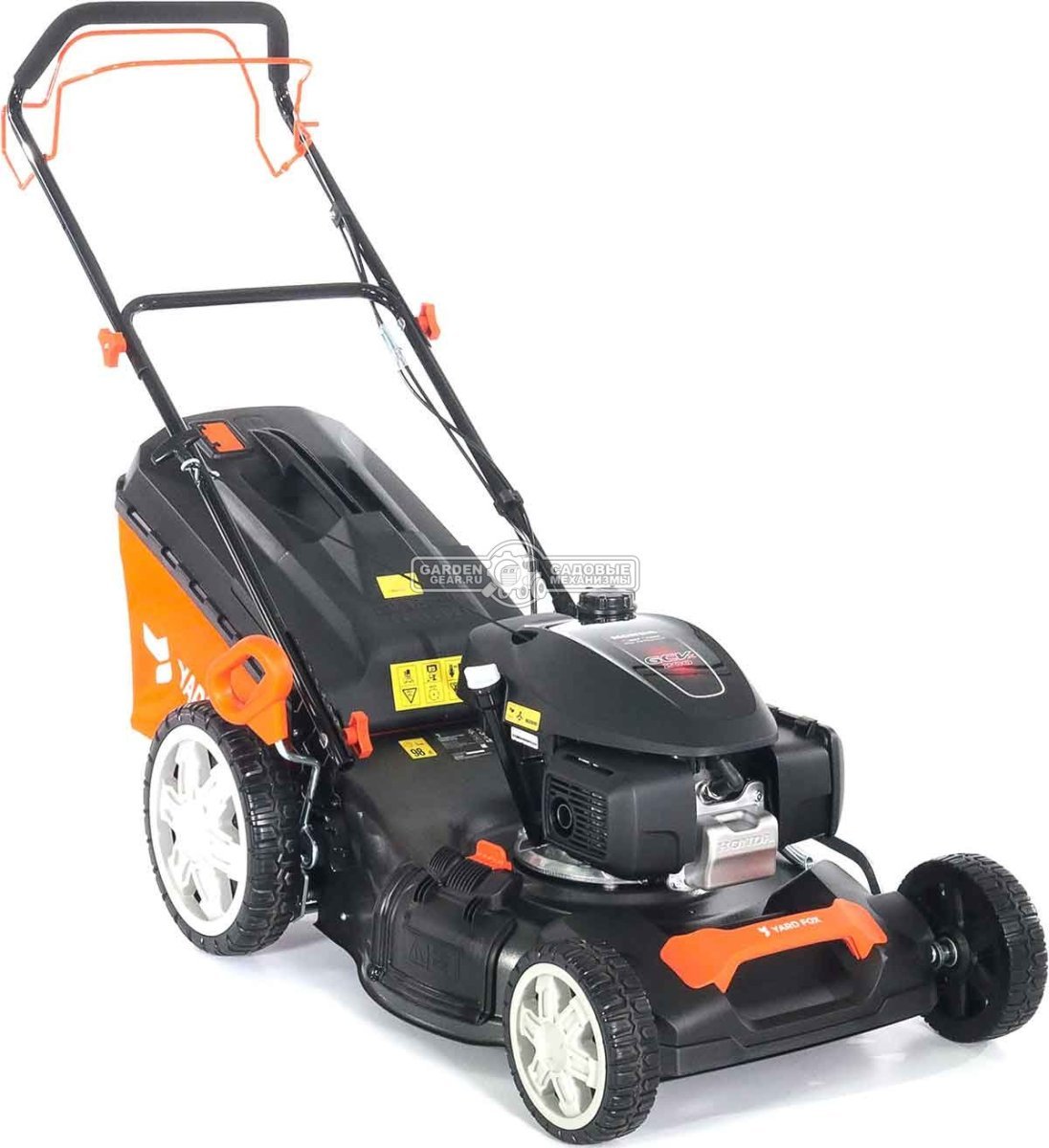 Газонокосилка бензиновая Yard Fox 53SH HW (PRC, 53 см, Honda GCV200, 201 см3, сталь, 3 в 1, 65 л, 33 кг)