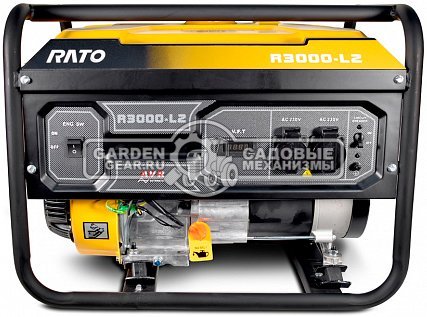 Бензиновый генератор Rato R3000-L2 (PRC, 212 см3, 3/2.7 кВт, 12 л, 42 кг)