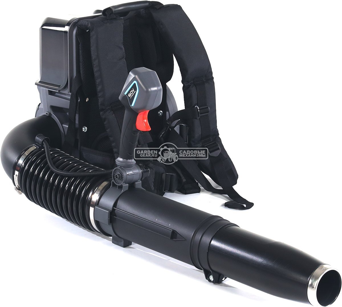 Воздуходувка аккумуляторная ранцевая Caiman ENO BVBPI 60V без АКБ и ЗУ Standart Connect (RUS, BL 60В, 324 км/ч, 170-1360 м3\час, Turbo режим, 6,2 кг.)