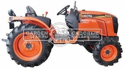 Минитрактор Kubota B2441 NeoStar (IND, Kubota 1261 см3, дизель 3 цилиндра, 24 л.с., колеса 7х12 / 8.3х20, механика 9/3, 850 кг)