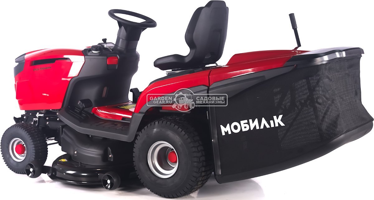 Садовый трактор Мобил К XP124 Премиум (PRC, Loncin V-Twin, 708 куб.см., гидростатика, мульчирование, 240 л. эл/лифт, ширина кошения 124 см, 285 кг)