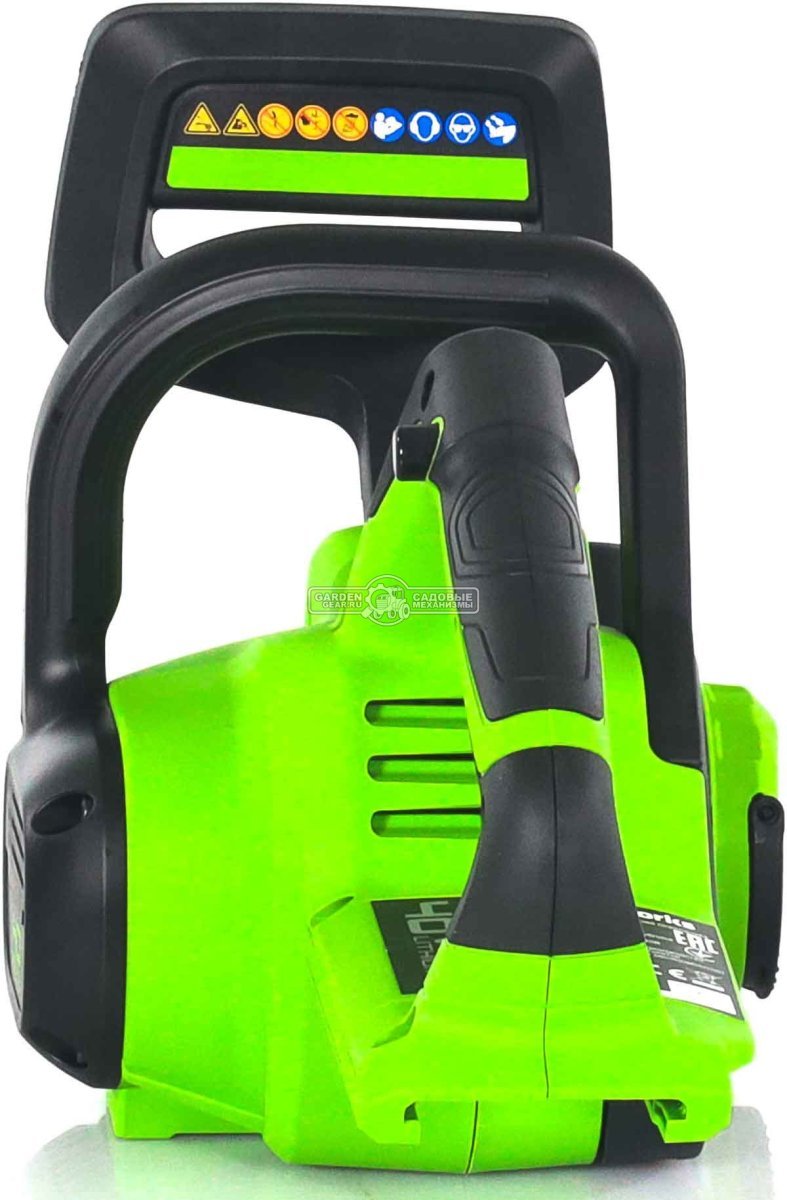 Пила аккумуляторная цепная GreenWorks G40CS30II 12" c АКБ 4 А/ч и ЗУ (PRC, 40В, 3/8"-1.1-52E, 2.74 кг)