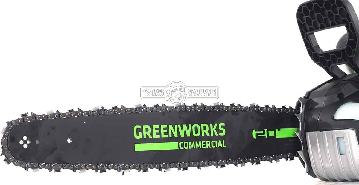 Пила аккумуляторная цепная GreenWorks GD82CS51 20&quot; без АКБ и ЗУ (PRC, BL 82В, 0.325&quot;-1.3-78E, 6.18 кг)