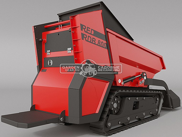 Мини-думпер гусеничный RED RDB-800 Lifan 15 л.с., грузоподъемность до 800 кг., кузов 400 л., 520 кг.