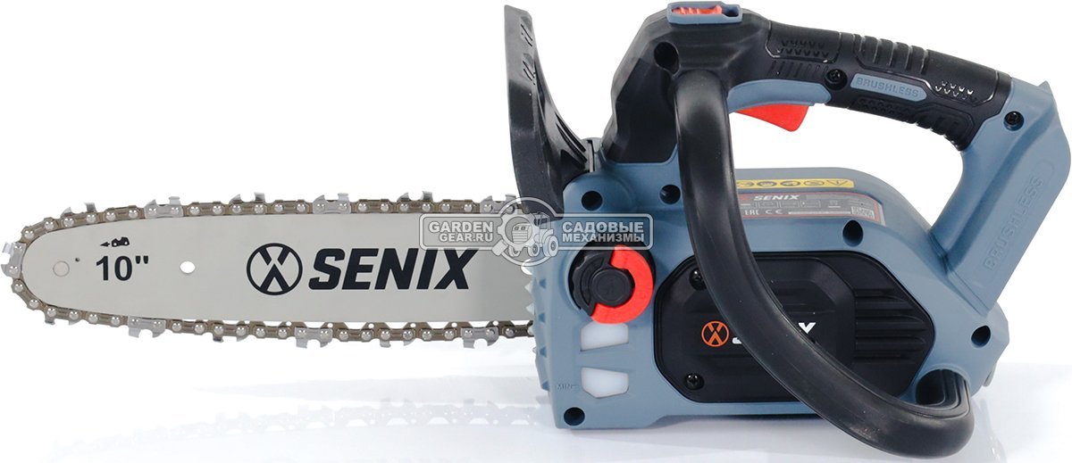 Газонокосилка аккумуляторная Senix LPPX2-L-EU-0 + Пила аккумуляторная цепная одноручная Senix CSX2-M1-EU-0 + АКБ B50X2 + ЗУ CHX2
