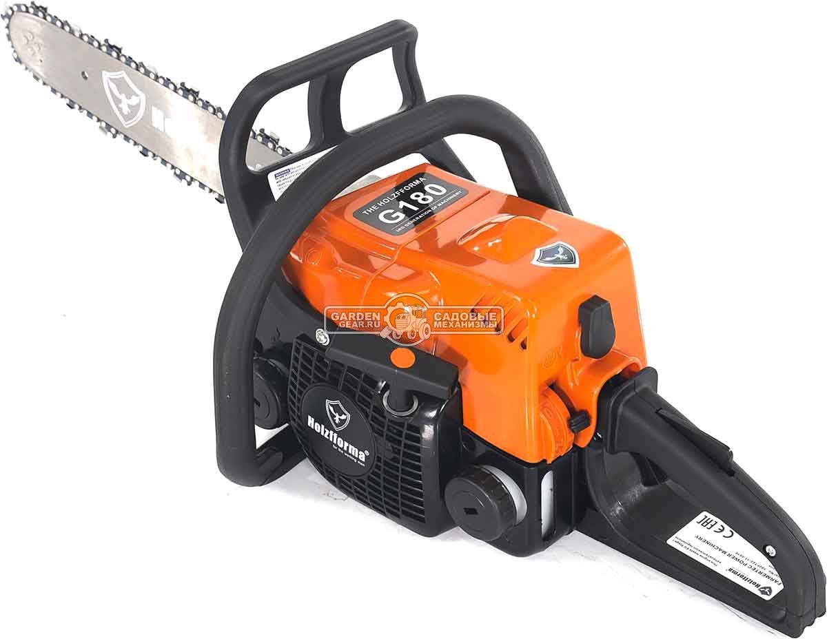 Бензопила Holzfforma G180 16" Black Edition (PRC, 31,8 куб.см., 1,5 кВт/2,0 л.с., 3/8", 1,3 мм, 55E, 4,1 кг.)