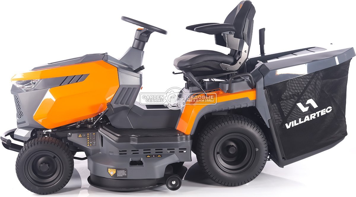 Садовый трактор Villartec MR2308H (PRC, Loncin V-Twin 708 куб.см., LED дисплей, гидростатика, травосборник 320 л, ширина кошения 108 см, 237 кг)