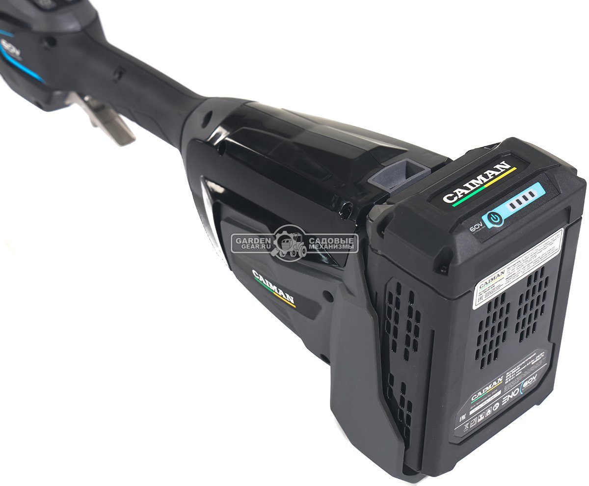 Мотокоса аккумуляторная Caiman ENO BCLi с АКБ B6040 и ЗУ C6025 (RUS, BL 60В, Standart Connect, D-рукоятка, нож 3T + леска 2,4 мм, 4,6 кг.)