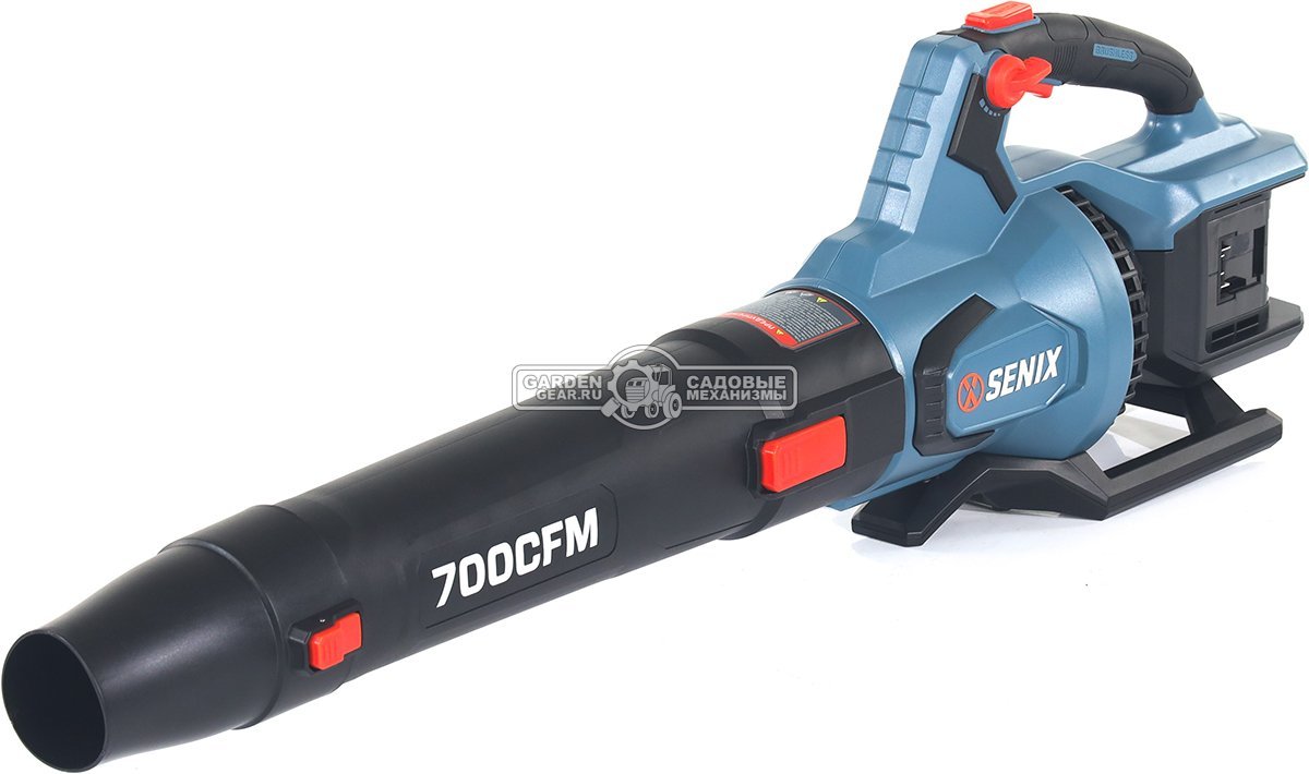 Воздуходувка аккумуляторная Senix BLAX2-M2-EU с 2 АКБ 4 А/ч и ЗУ (PRC, 2x20В, BL, 60 м/с, 1200 м3/ч, 2.7 кг)