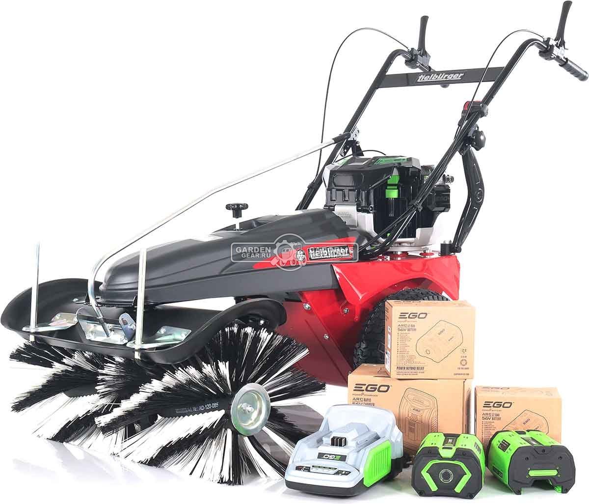 Аккумуляторная подметальная машина Tielbuerger TK36 Pro Akku SET c 2 АКБ и ЗУ (GER, 2х56В, ширина 80 см, диаметр 40 см, 1 вперед, 93 кг.)