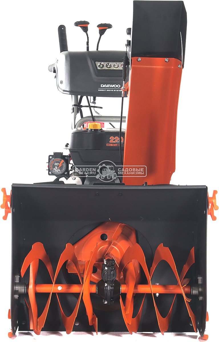 Снегоуборщик Daewoo DAST 224 MY2024 (PRC, 60 см, Daewoo, 220 см3, эл/стартер 220В, скорости 6/2, фара, подогрев рукояток, дифференциал, 93 кг)