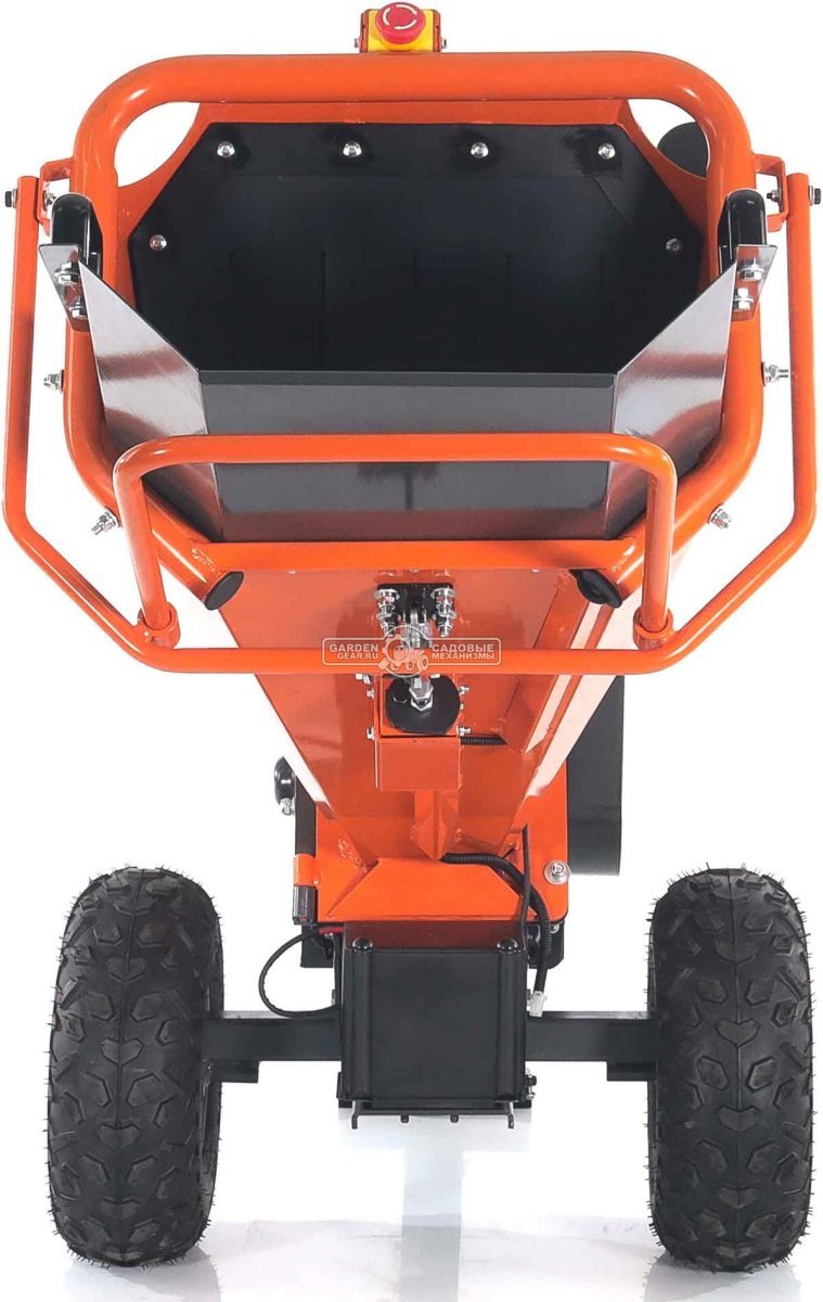 Измельчитель веток ZimAni LS 100 (PRC, Loncin 212 куб.см., 7 л.с., с эл. старт, барабанный, 2 ножа, ветки до 100 мм, одноосный прицеп, 130 кг)