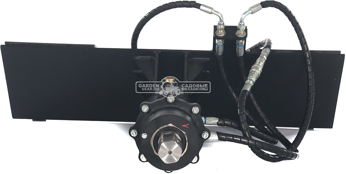 Ямобур (гидравлический вращатель) RED с переходной плитой для мини-погрузчика, 95 кг.