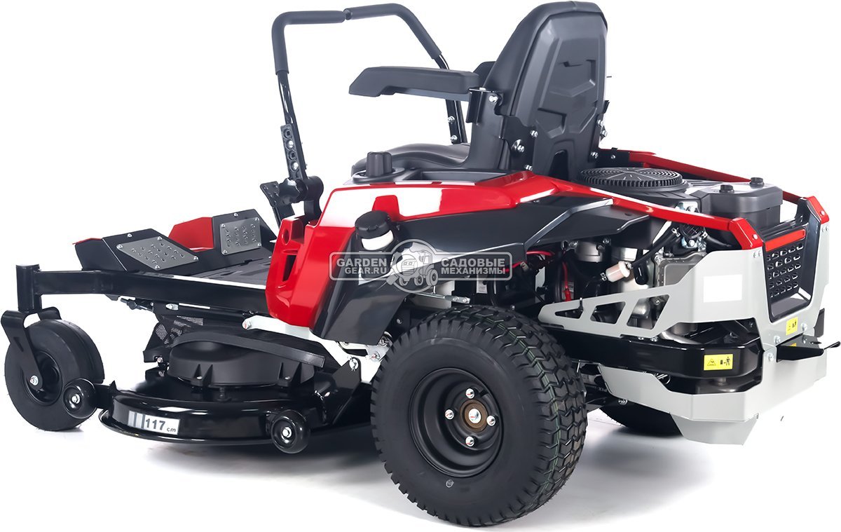 Садовый райдер Oleo-Mac ZT 117/24 KV с нулевым радиусом разворота (ITA, Emak K 2400 V-Twin, 708 куб.см., гидростатика, ширина кошения 117 см, 245 кг)