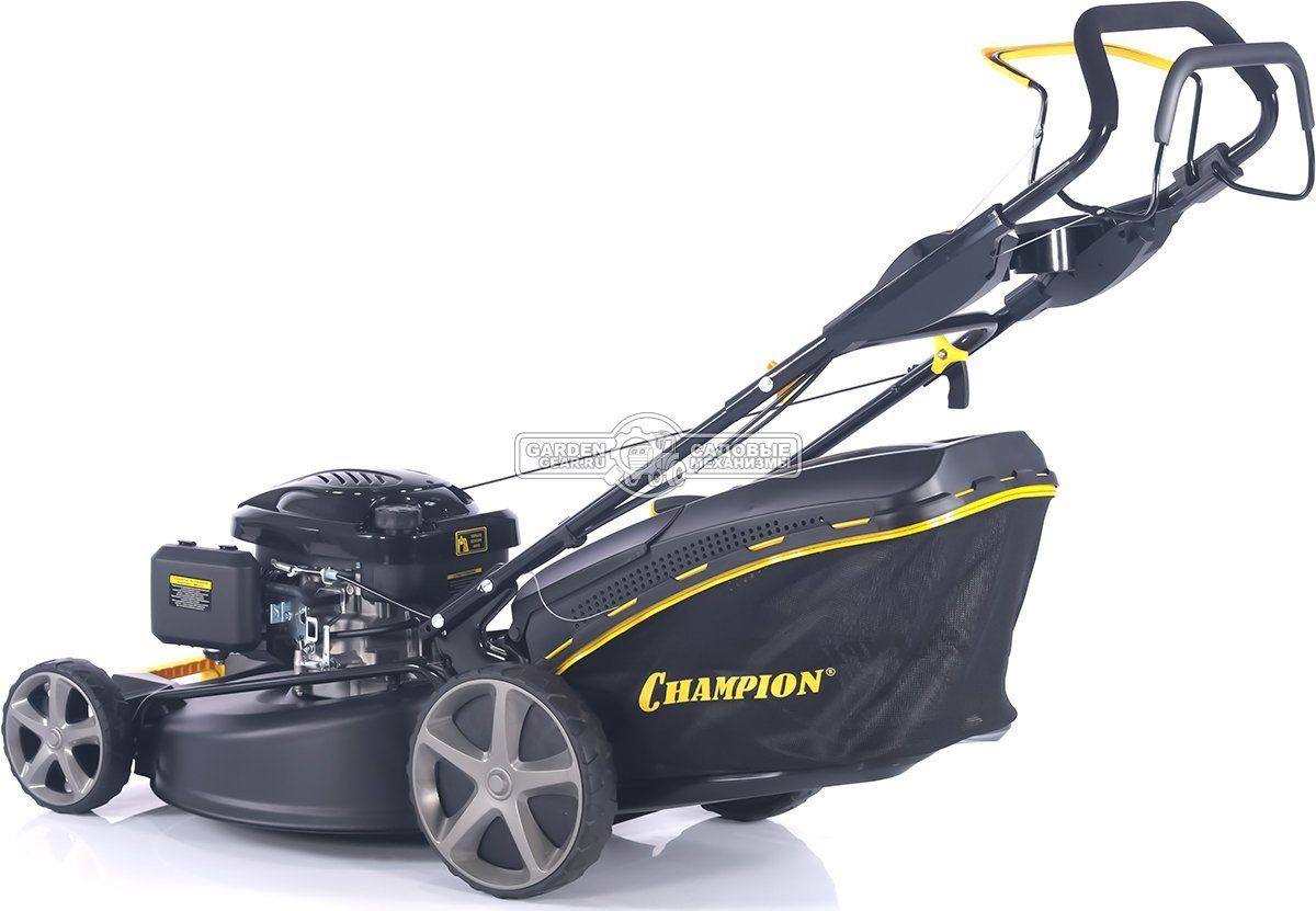Газонокосилка бензиновая Champion LM5644 Pro (PRC, 56 см, Champion 196 см3, сталь, 65 л, 4 в 1, 41 кг)
