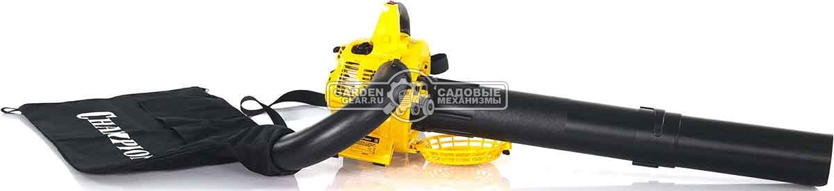 Садовый пылесос/воздуходувка бензиновая Champion GВV326S (PRC, 26 куб.см., 1,0 л.с., 612  м3/ч., 40 л., 4 кг)