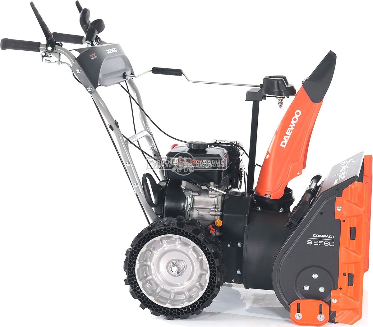 Снегоуборщик Daewoo S 6560 (PRC, 59 см., Daewoo, 220 см3, скорости 4/1, колеса EX-ICE, 59 кг.)