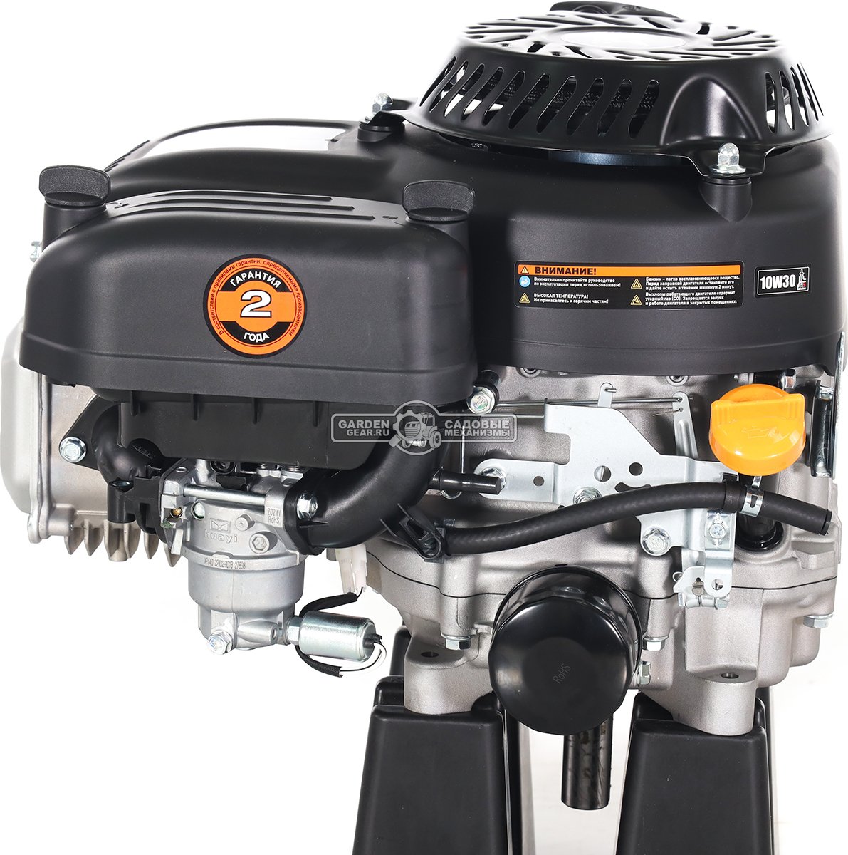 Бензиновый двигатель Zongshen XP440FE (PRC, 16 л.с., 439 см3, D=25,4 мм., L=80 мм шпонка, электростартер, 27 кг.)