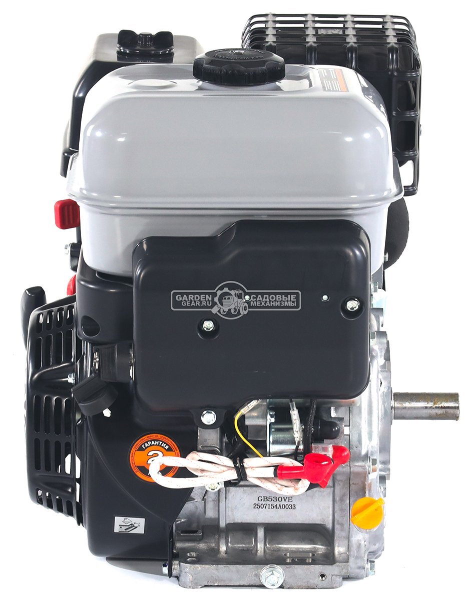 Бензиновый двигатель EVOline GB 530 VE (22 л.с., 525 куб.см., D=25 мм, L=63 мм, катушка освещения 12В/20А, выпрямитель, электростартер, 4500, 34,5 кг)
