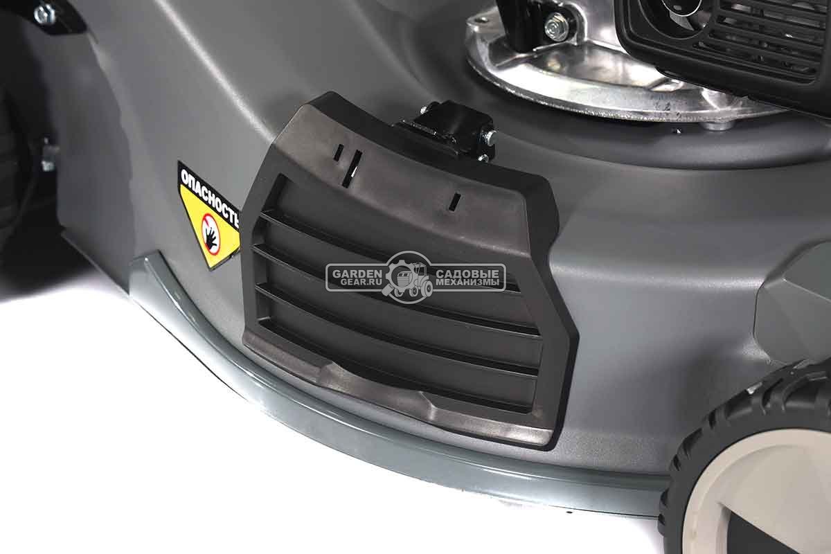 Газонокосилка бензиновая EVOline LMG 53 CSH Commercial (PRC, 53 см, Honda GCV200, 201 см3, 4 в 1, 70 л, сталь, 47 кг)