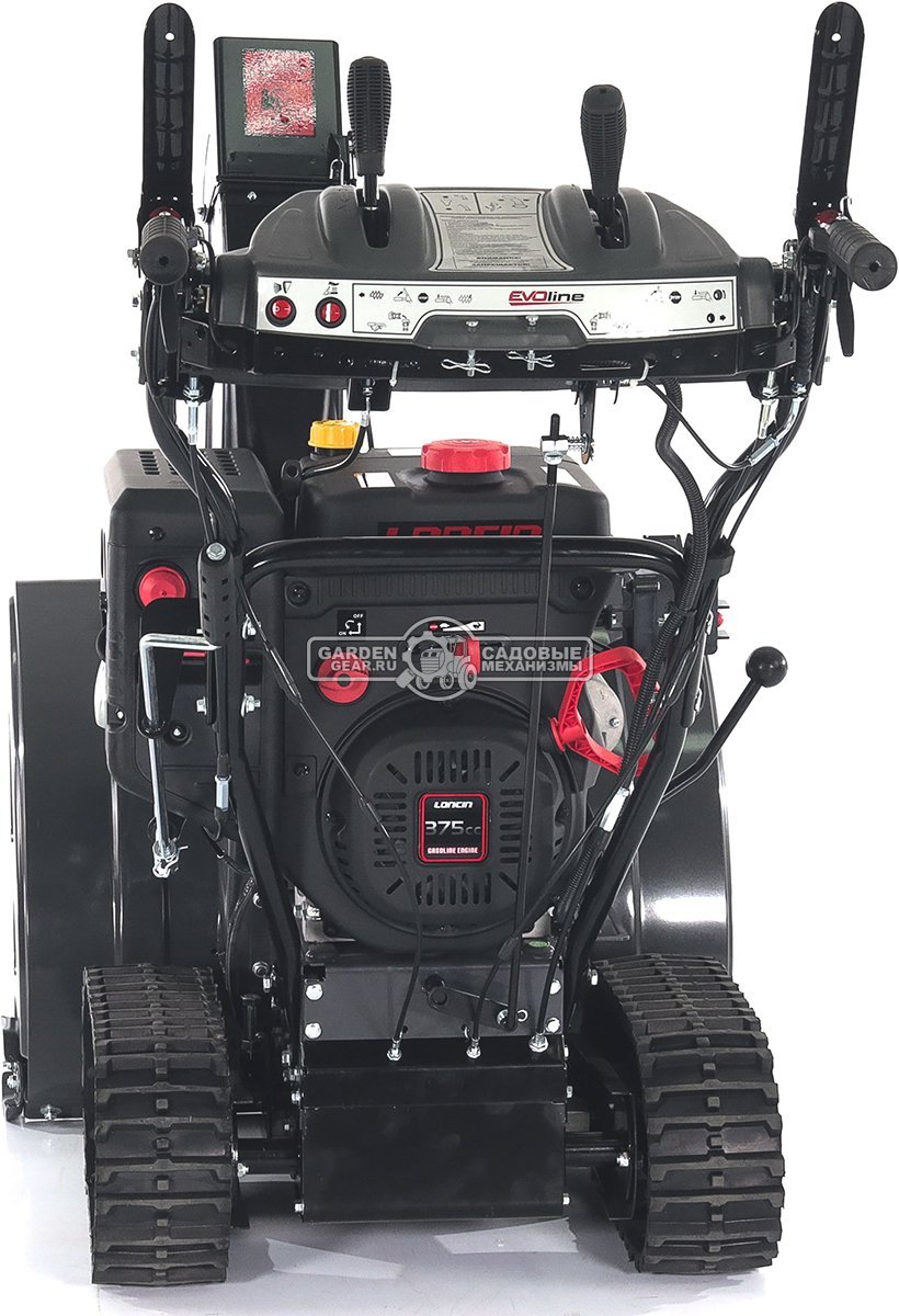Снегоуборщик Evoline SBG 700 TLE гусеничный (PRC, 70 см, Loncin, 383 см3, эл/стартер 220В, фара, разблокировка гусениц, подогрев рукояток, 120 кг)