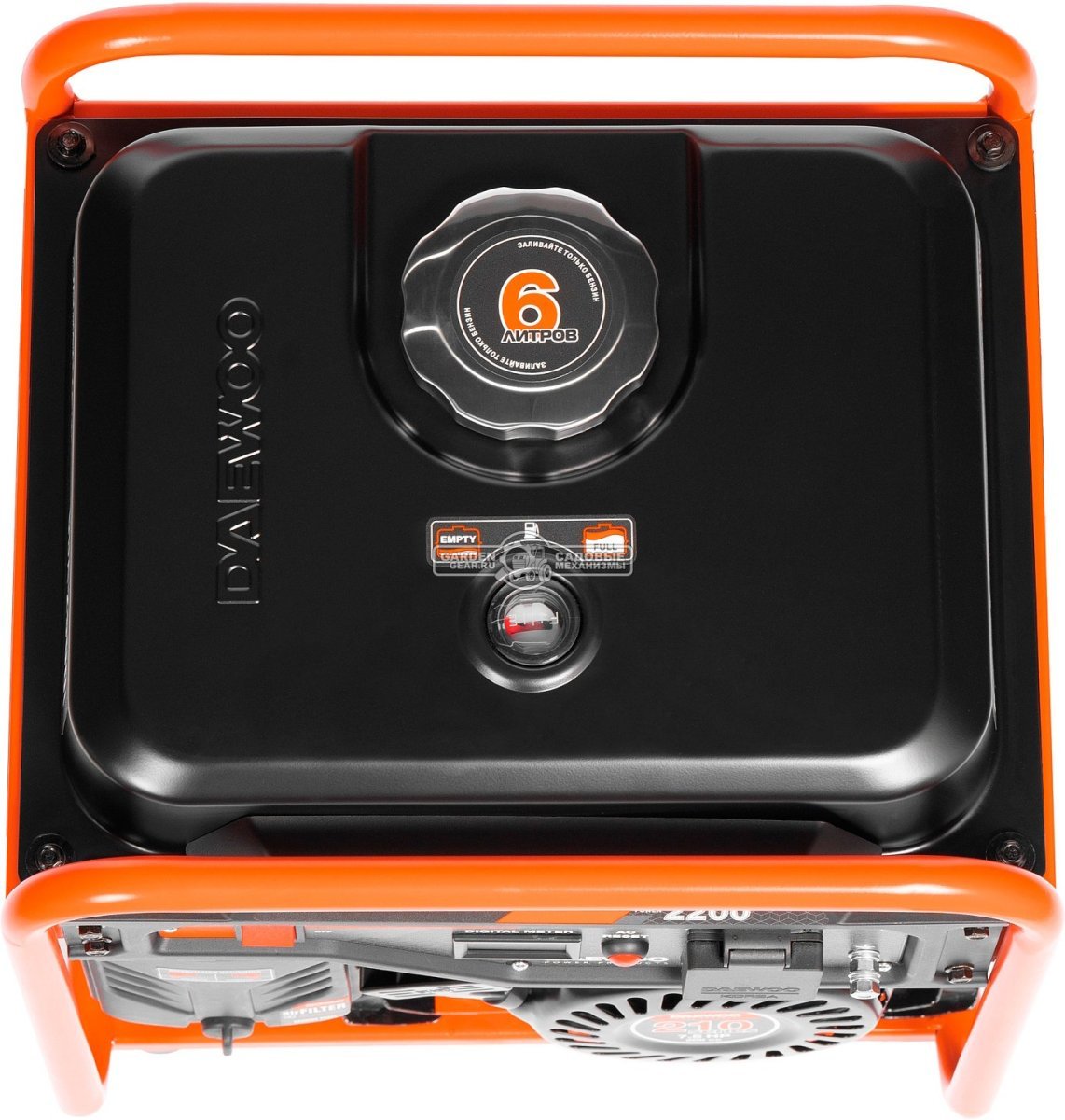 Бензиновый генератор инверторный Daewoo GDA 2500i (PRC, Daewoo, 208 см3, 2.2/2.5 кВт, 6 л, рама, 22 кг)