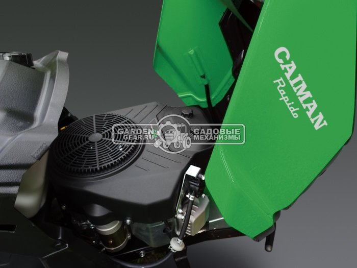 Садовый трактор Caiman Rapido 2WD SD (CZE, Caiman V-Twin, 708 куб.см, гидростатика, боковой выброс, 107 см., 222 кг)