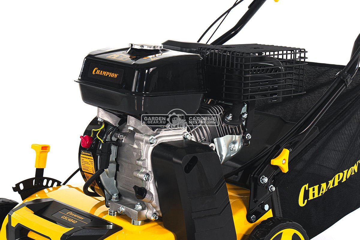 Вертикуттер - аэратор бензиновый Champion GSC4840 (PRC, 40 см, 212 см3, ножи + пружины, 40 л, 29 кг.)