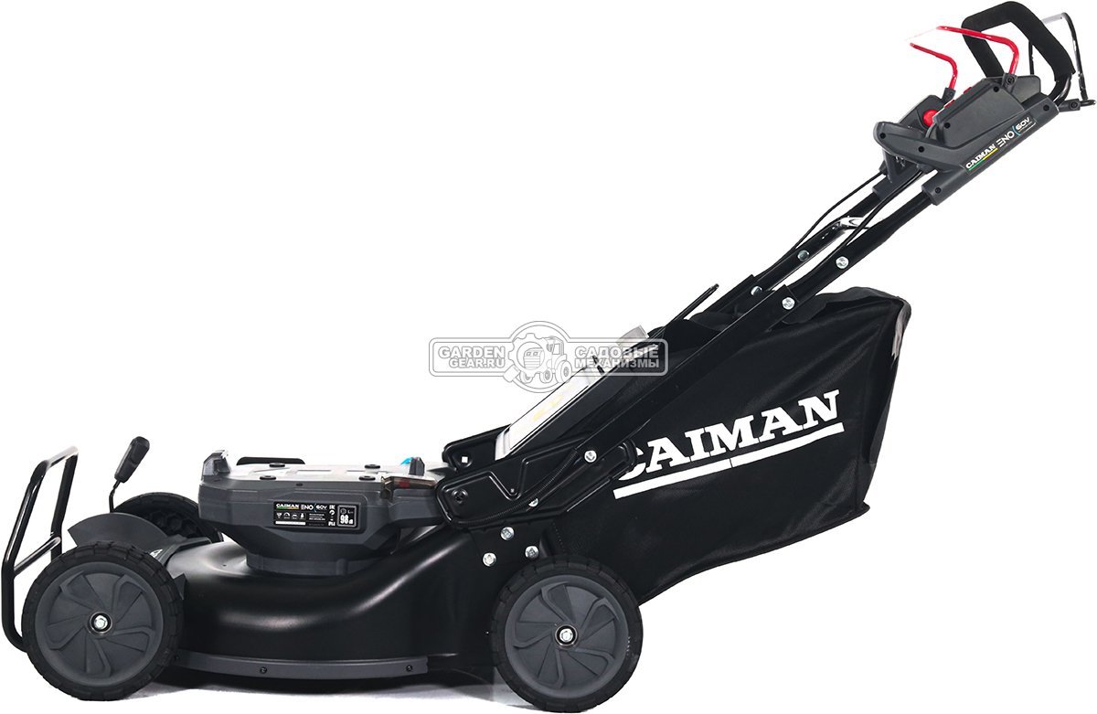 Газонокосилка аккумуляторная самоходная Caiman ENO LMXi(56) с АКБ BX6025 и ЗУ CX6080 (RUS, BL 60В, Maxi Connect, 54 см., 3 в 1, 70 л., 42 кг.)