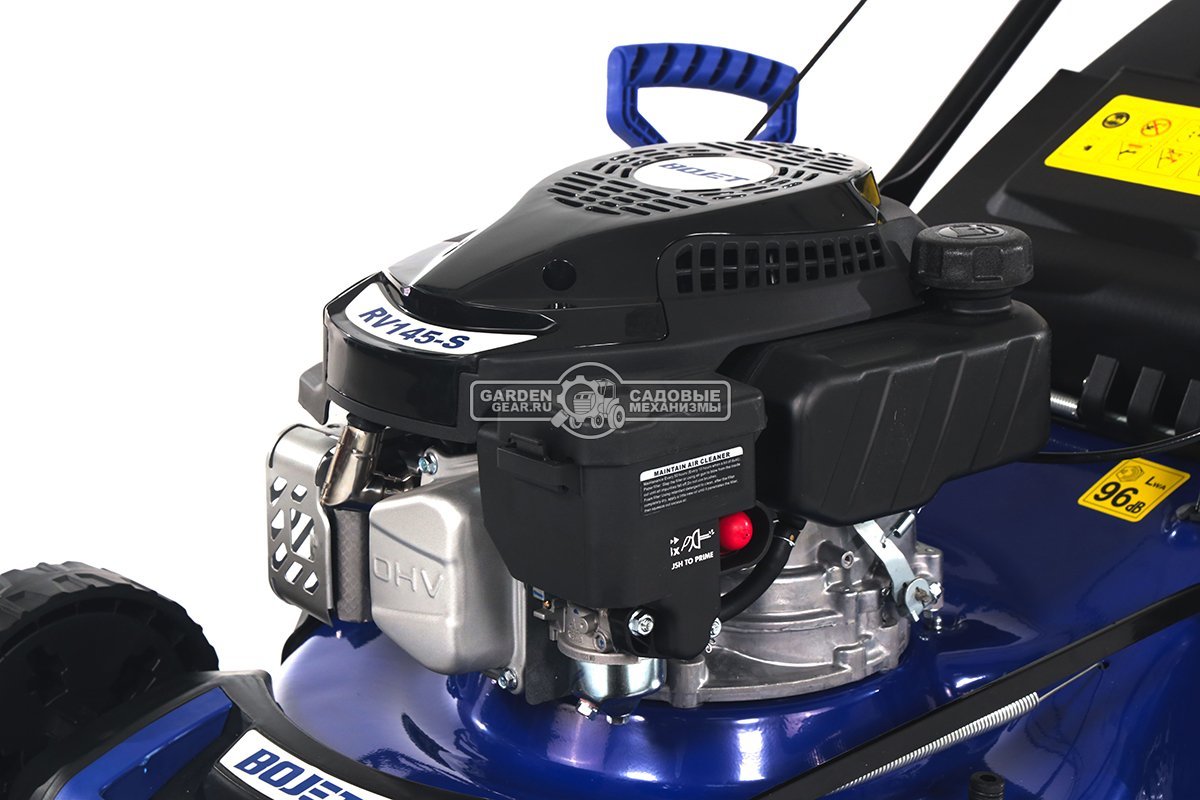 Газонокосилка бензиновая Bojet GLMS-46 (PRC, 46 см, Rato, 149 см3, сталь, вариатор, 3 в 1, 65 л, 27 кг)