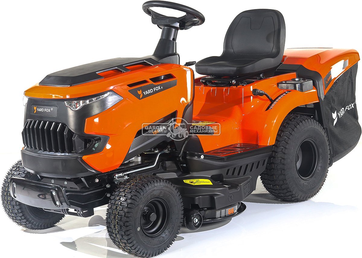 Садовый трактор Yard Fox T 86RBH (PRC, Loncin, 352 куб.см., гидростатика, травосборник 245 л, ширина кошения 86 см, 184 кг)