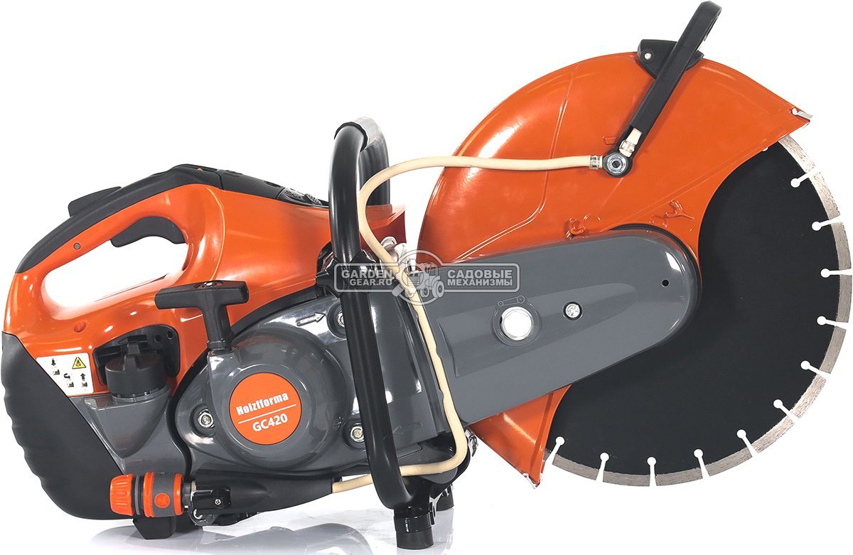 Бензорез Holzfforma GC420 14" (PRC, 66,7 см3, 3,2 кВт/4,4 л.с., диаметр круга 350 мм, глубина реза 110 мм, 9,6 кг.)