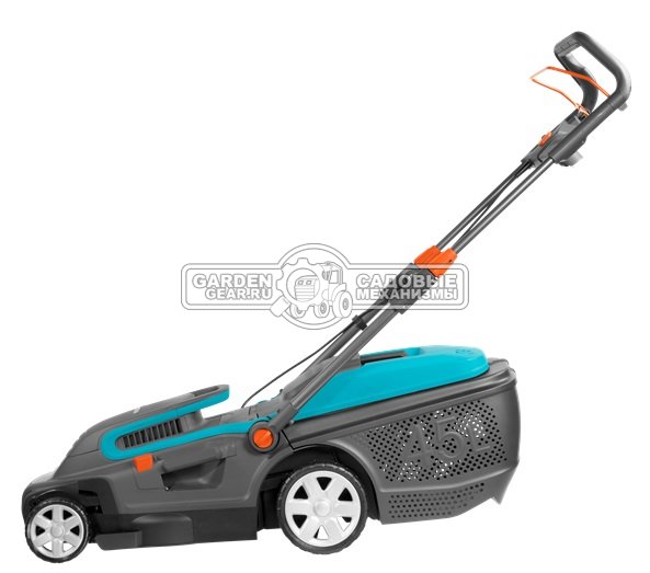 Газонокосилка электрическая Gardena PowerMax 1800/42 E (PRC, 1700 Вт., 42 см., пластик, 50 л., мульчирование, 14.3 кг)