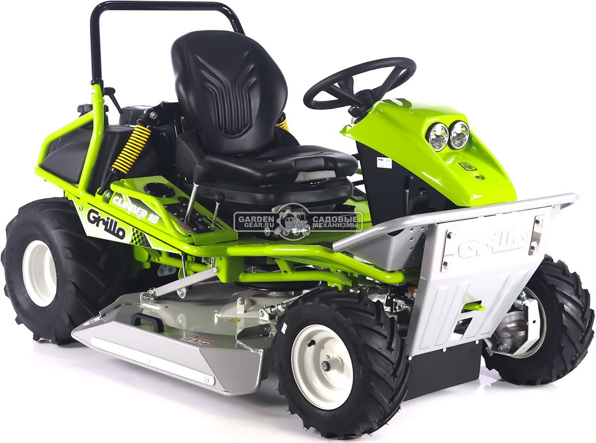 Садовый трактор для высокой травы и работы на склонах Grillo Climber 10.27 4WD (ITA, B&S 8290 CXi, 724 куб.см3, задний выброс, диффер., 98 см, 383 кг)
