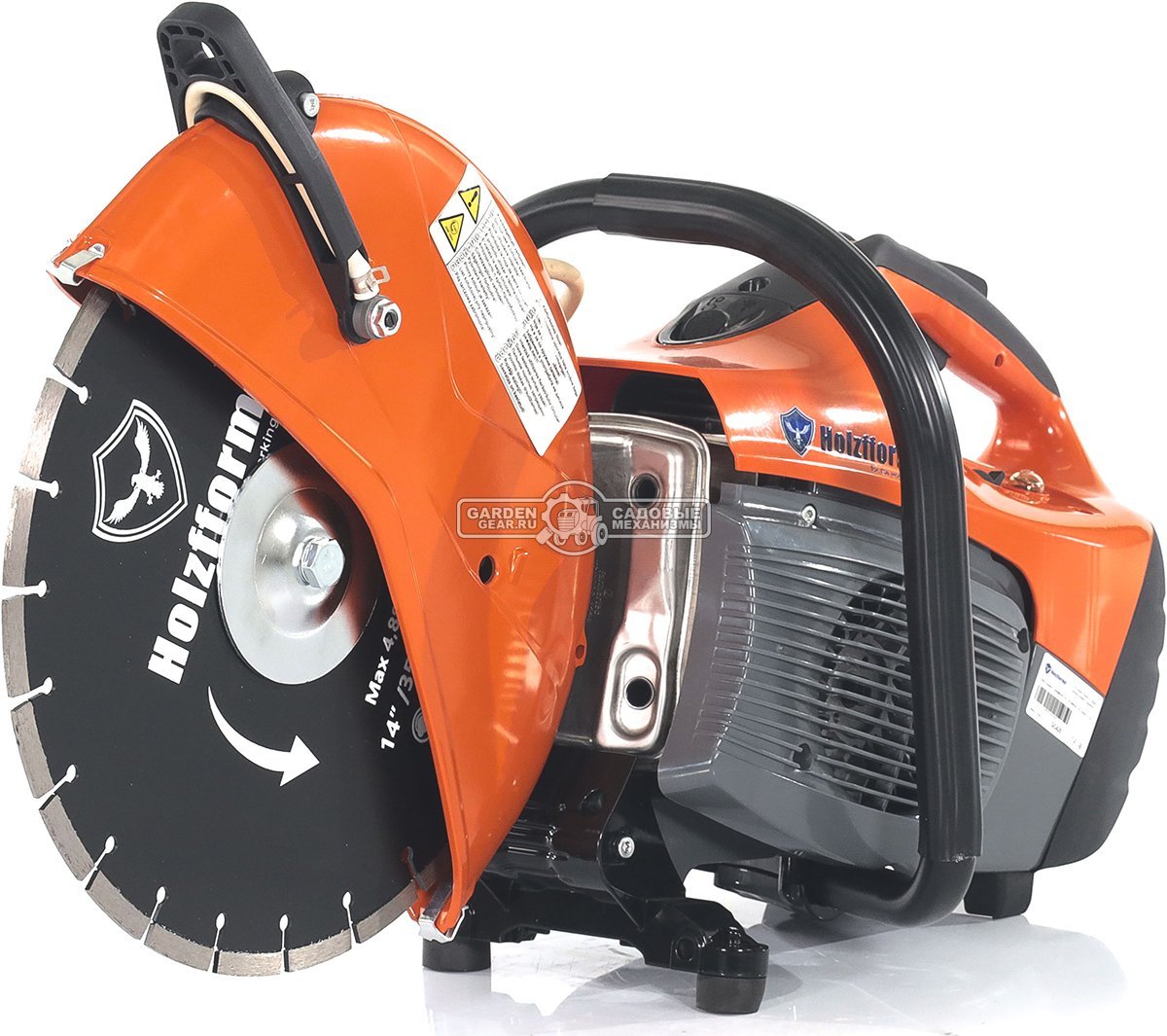 Бензорез Holzfforma GC420 14" (PRC, 66,7 см3, 3,2 кВт/4,4 л.с., диаметр круга 350 мм, глубина реза 110 мм, 9,6 кг.)