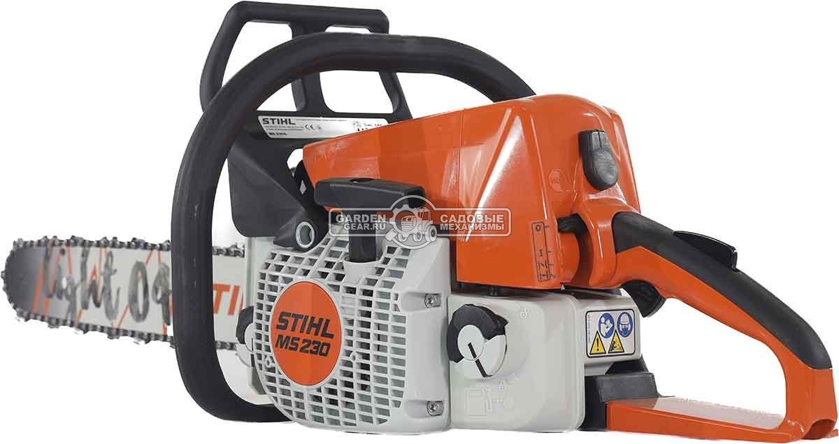 Бензопила Stihl MS 230 18" (PRC, 40.2 куб.см., 2.0 кВт/2.7 л.с., 3/8", 1.3 мм, 61E, 4.6 кг)