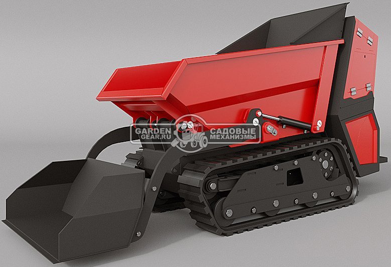 Мини-думпер гусеничный RED RDB-800 Lifan 15 л.с., грузоподъемность до 800 кг., кузов 400 л., 520 кг.