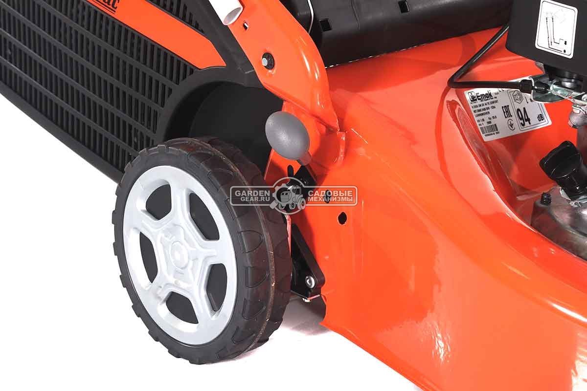 Газонокосилка бензиновая Oleo-Mac GV 44 TK Comfort Plus (ITA, 41 см, EMAK K450, 123 см3, сталь, 60 л, 24,5 кг.)