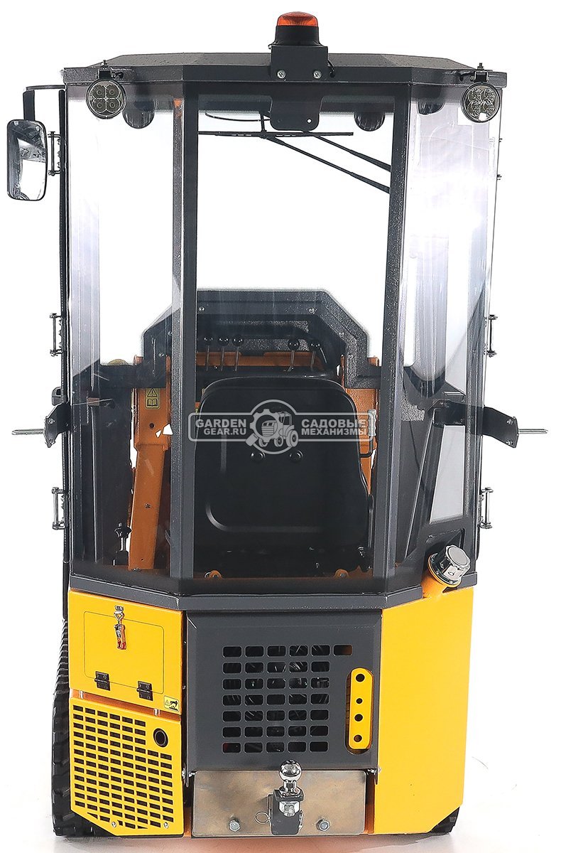 Универсальная машина мини-погрузчик Baumech ML-03 Pro с зимней кабиной с двигателем Honda GX630 V-Twin