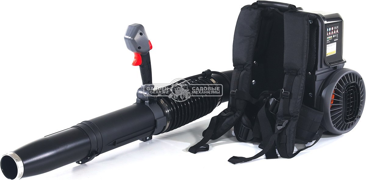 Воздуходувка аккумуляторная ранцевая Caiman ENO BVBPI 60V без АКБ и ЗУ Standart Connect (RUS, BL 60В, 324 км/ч, 170-1360 м3\час, Turbo режим, 6,2 кг.)