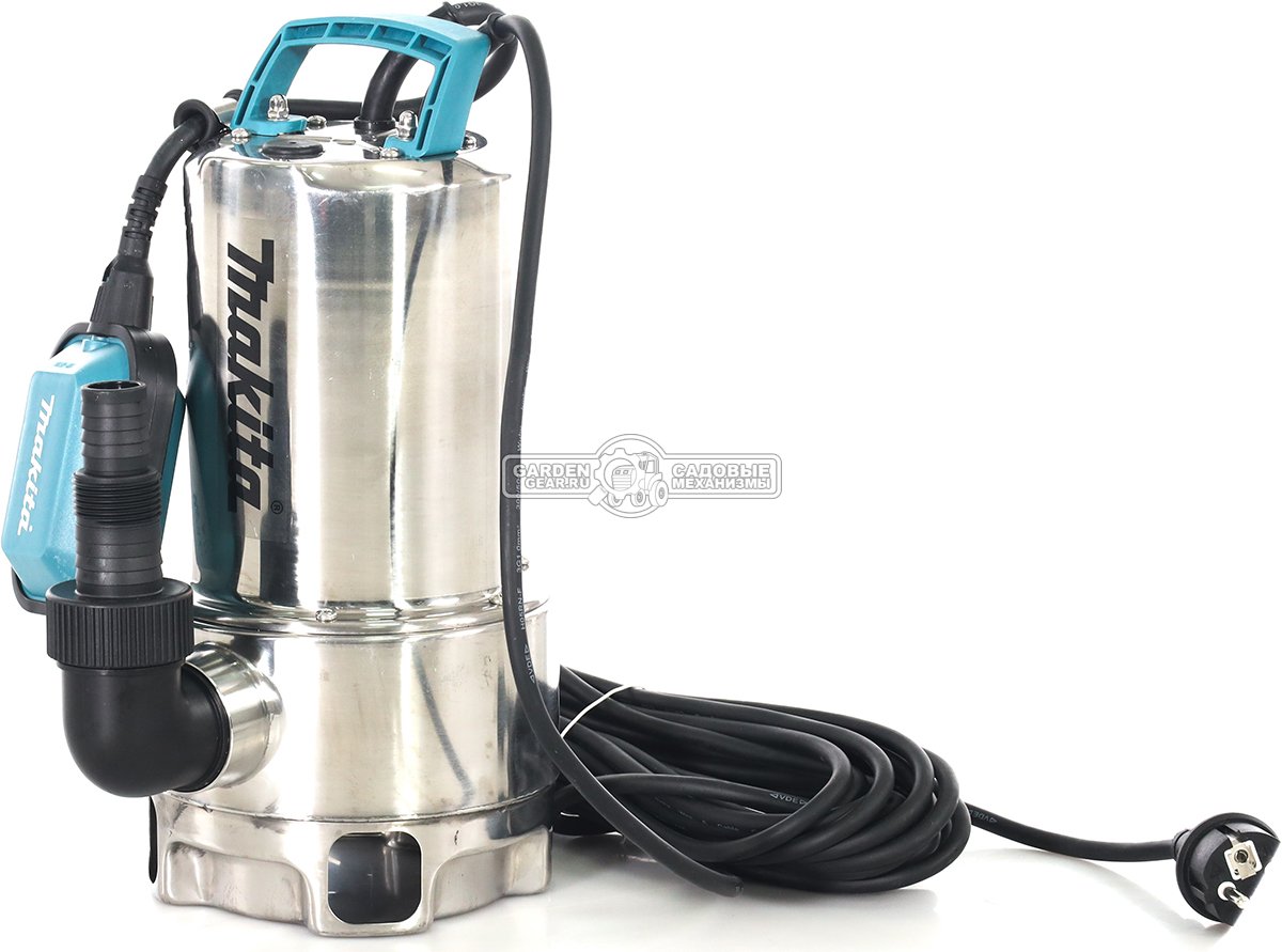 Дренажный насос для грязной воды Makita PF0610 (PRC, 550 Вт,180 л\м, 7 м, нержавеющая сталь, 6.12 кг) 