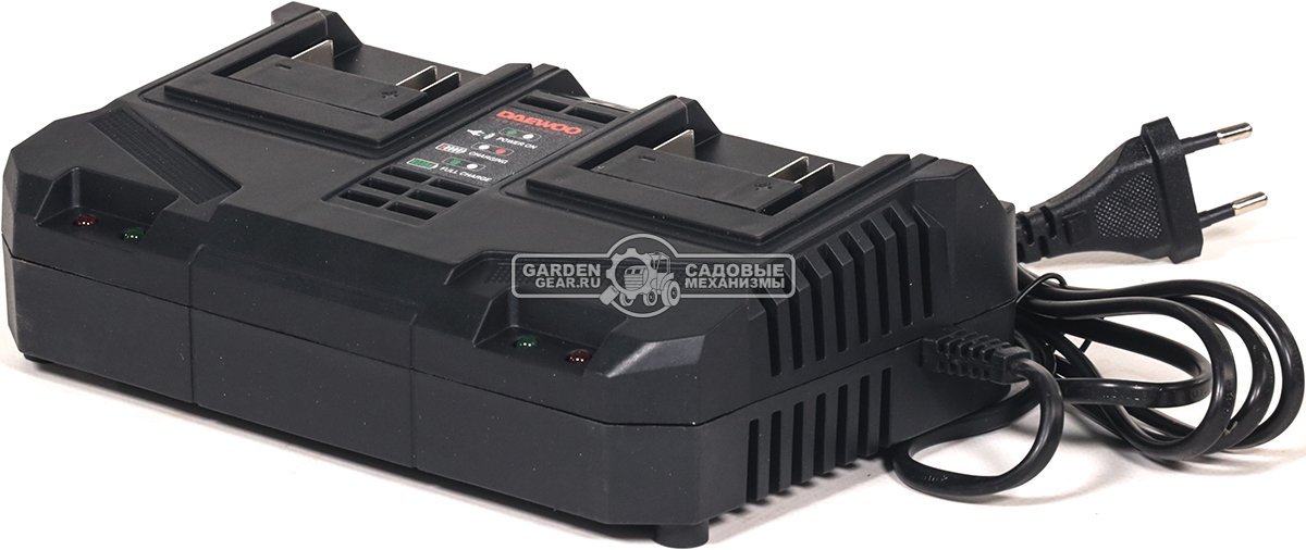 Зарядное устройство Daewoo DACH 8021Li быстрой зарядки двойное (PRC, 2x4.0А, 21В, 0.52 кг)