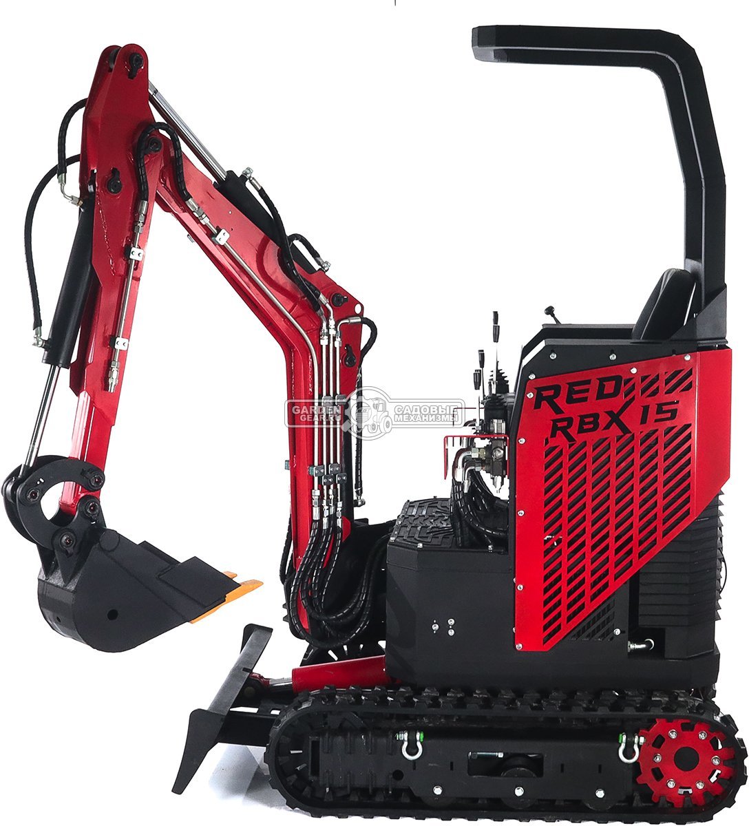 Гусеничный полноповоротный экскаватор RED Rhino RBX-15 Zongshen GB750EFI 30 л.с., глубина копания 2,0 м., ковш 250 мм., 1200 кг.