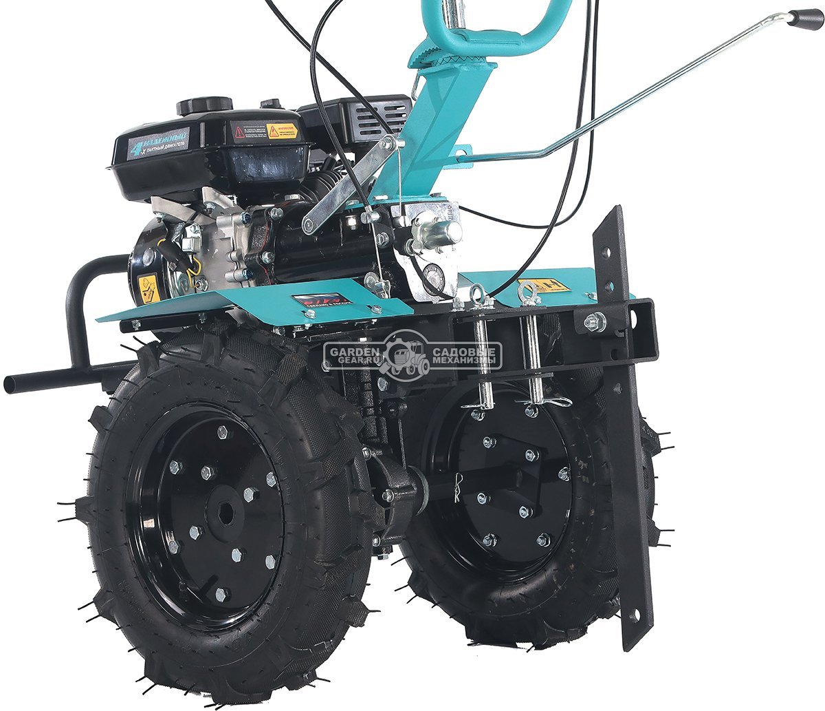 Мотоблок Steviman MT-500 (RUS, колеса 4.00х10, EST 212 см3, 90 см, 2 вперед/1 назад, ВОМ, 100 кг)