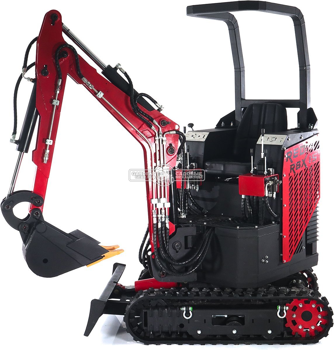 Гусеничный полноповоротный экскаватор RED Rhino RBX-15 Zongshen GB750EFI 30 л.с., глубина копания 2,0 м., ковш 250 мм., 1200 кг.