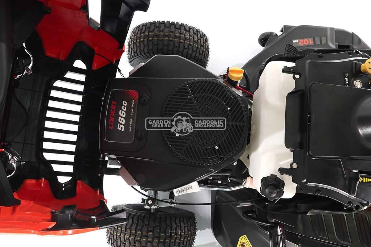 Садовый трактор Yard Fox T 102RDH (PRC, Loncin LC2P73F, 586 куб.см., гидростатика, травосборник 245 л, ширина кошения 102 см, 196 кг)
