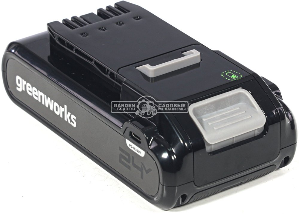 Аккумулятор GreenWorks G24B4+ c 2 USB-C разъемами (PRC, Li-ion, 24V, 4 А/ч)