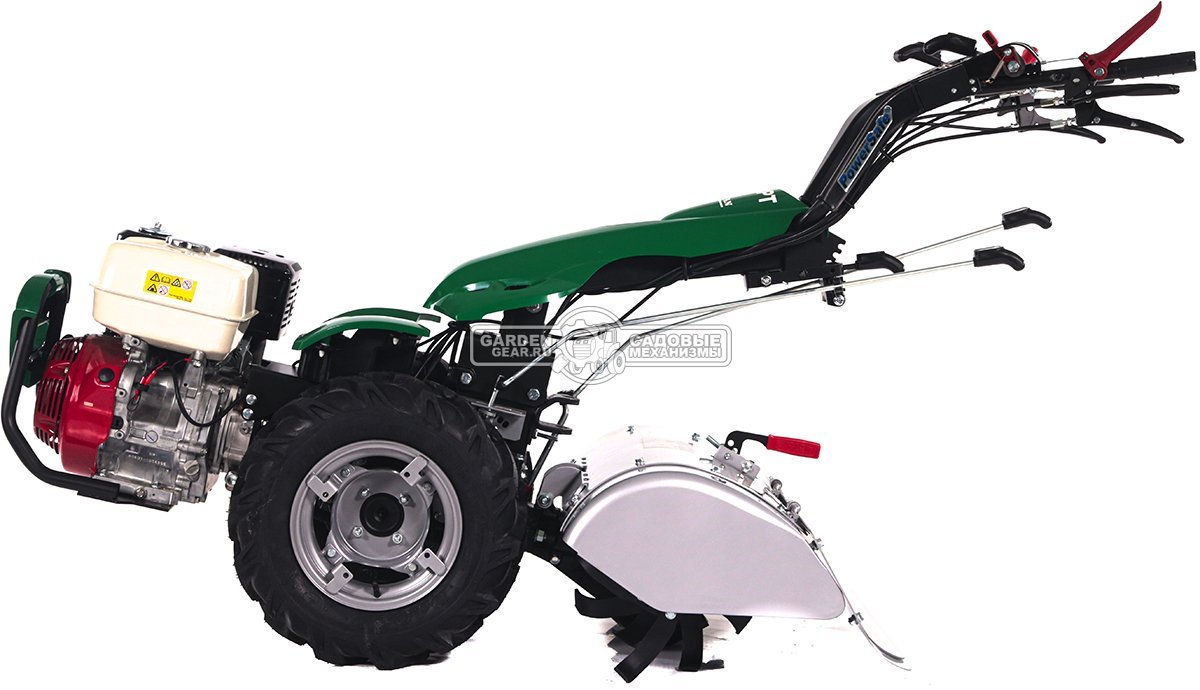 Мотоблок Caiman Atletico 340PT (ITA, Honda GX390, 389 куб.см., дифференциал, колеса 5.00х10, тормоза, 3 вперед + 3 назад, 116 кг.)